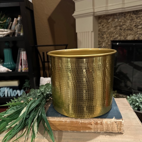 IKEA Other - New IKEA VINDFLAKT VINDFLÄKT Vase Planter Gold  10" 904.256.31 NWT